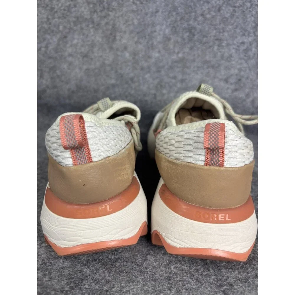 Sorel Shoes Womens Size 8.5 Beige Kinetic Impact‎ Lace Chunky Platform Sneakers